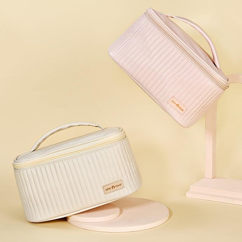 Portable Makeup Bag Cosmetic Box Travel Toiletry Bag Brush Storage