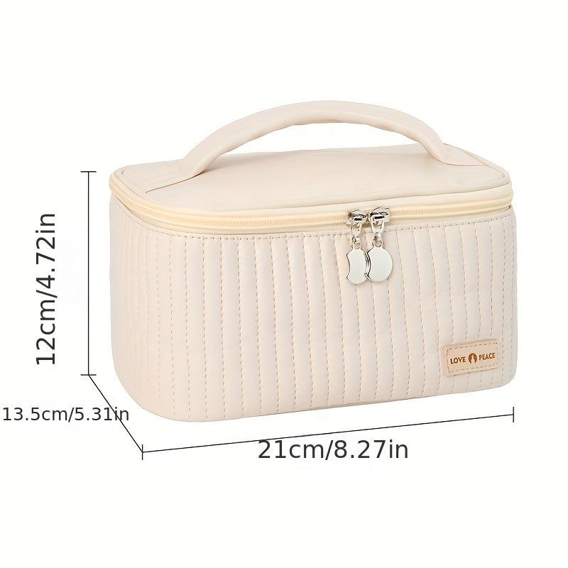 Portable Makeup Bag Cosmetic Box Travel Toiletry Bag Brush Storage