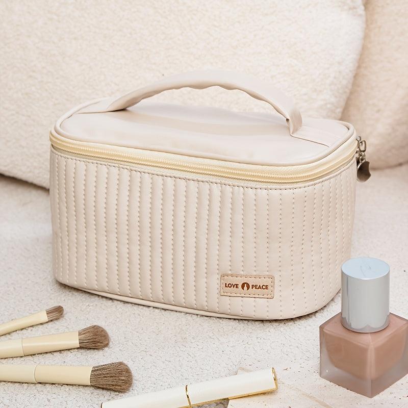 Portable Makeup Bag Cosmetic Box Travel Toiletry Bag Brush Storage