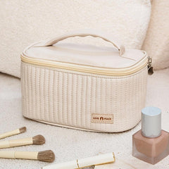 Portable Makeup Bag Cosmetic Box Travel Toiletry Bag Brush Storage