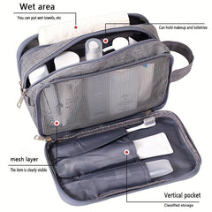 Portable Travel Toiletry Bag Zipper Cosmetic Organizer
