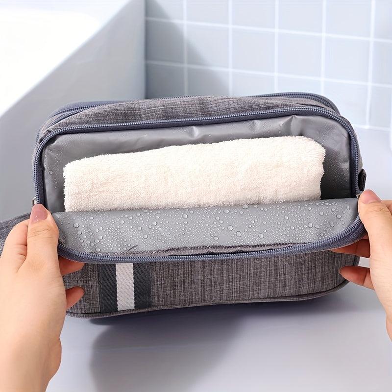 Portable Travel Toiletry Bag Zipper Cosmetic Organizer