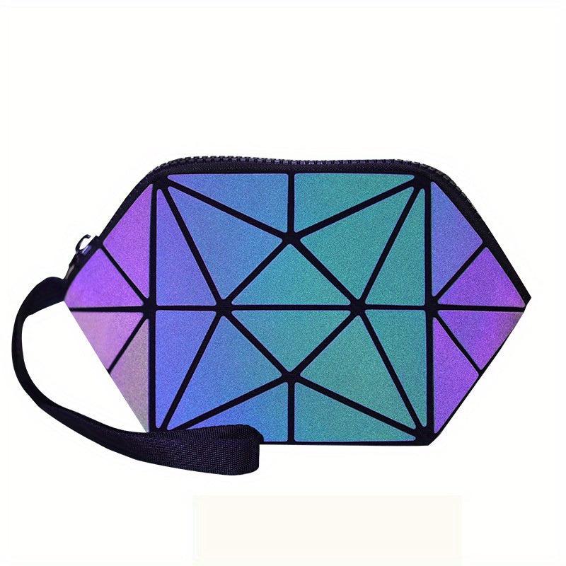 Geometric Pattern Cosmetic Bag Crossbody Tote