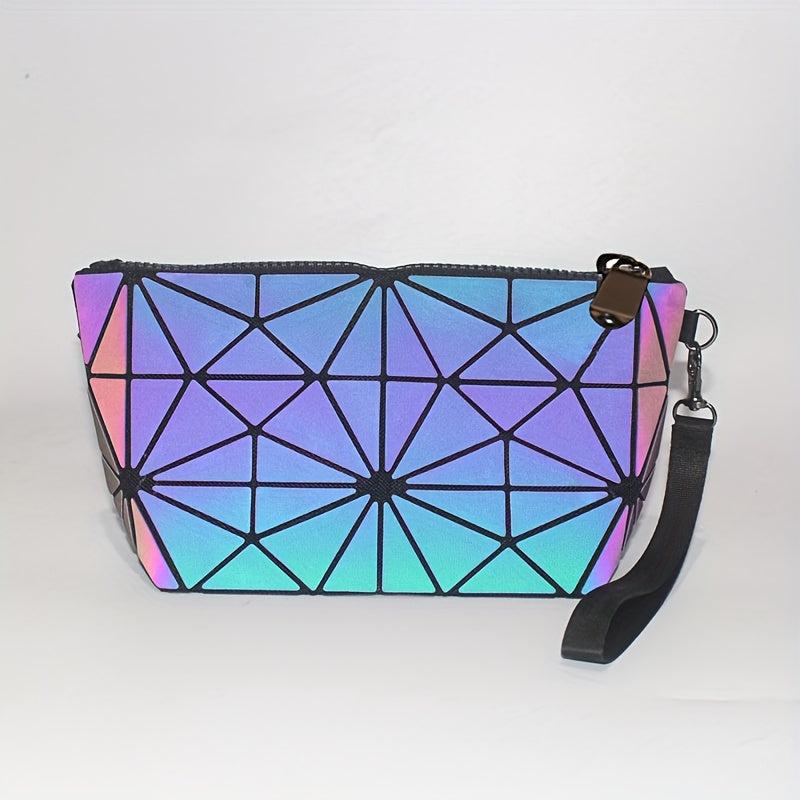 Geometric Pattern Cosmetic Bag Crossbody Tote