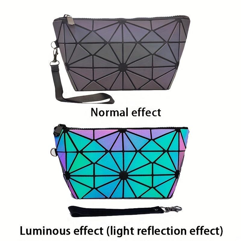 Geometric Pattern Cosmetic Bag Crossbody Tote