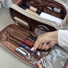 Large Capacity Portable Cosmetic Bag Makeup Pouch Lightweight Toiletry Wash Bag