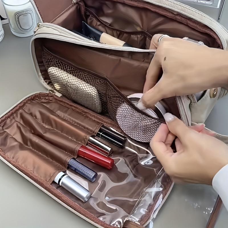 Large Capacity Portable Cosmetic Bag Makeup Pouch Lightweight Toiletry Wash Bag