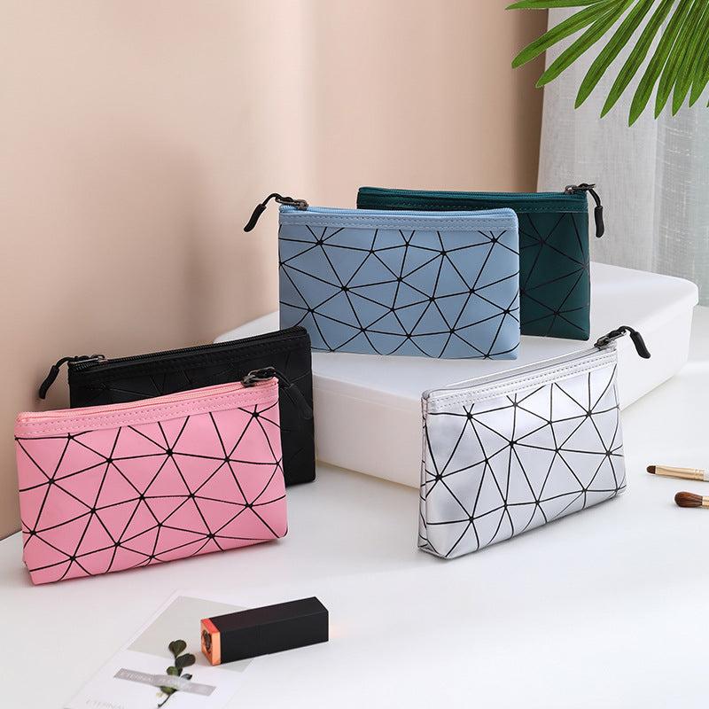 Geometric Pattern Storage Makeup Bag Lightweight Travel Cosmetic Bag