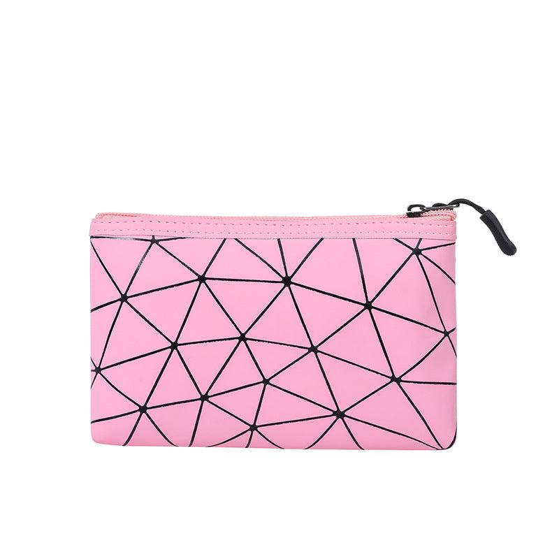 Geometric Pattern Storage Makeup Bag Lightweight Travel Cosmetic Bag