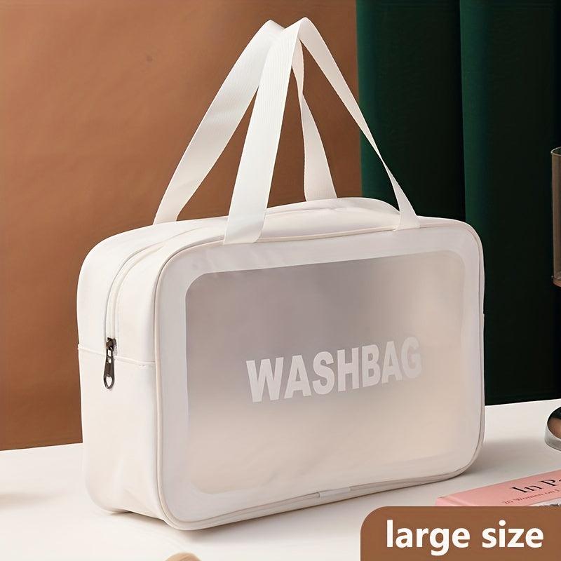 Letter Pattern Makeup Bag Transparent Toiletry Wash Bag