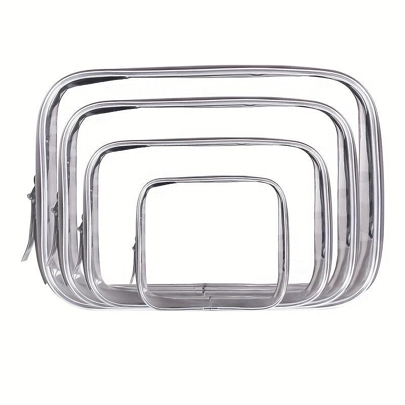 Transparent Zipper Cosmetic Bag Makeup Organizer Portable Waterproof Bag
