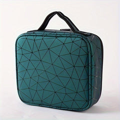 Geometric Pattern Cosmetic Bag Lightweight Travel Organizer