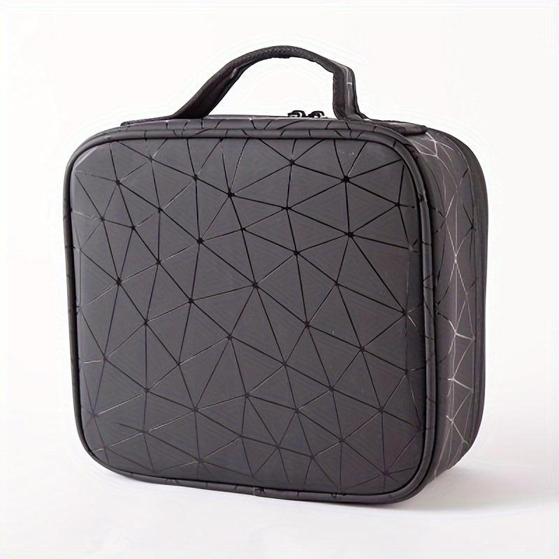 Geometric Pattern Cosmetic Bag Lightweight Travel Organizer