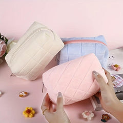 Soft Fluffy Square Cosmetic Bag Makeup Travel Storage Portable Bag
