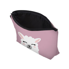 Cartoon Alpaca Print Cosmetic Bag Portable Makeup Pouch