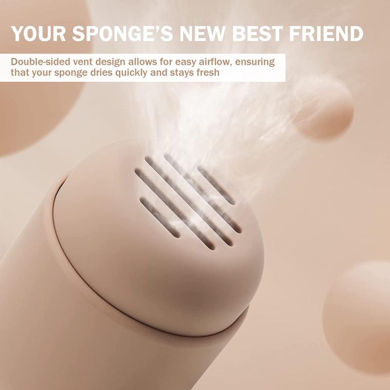 Waterproof Makeup Sponge Holder Silicone Dustproof Portable Beauty Sponge Case