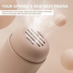 Waterproof Makeup Sponge Holder Silicone Dustproof Portable Beauty Sponge Case