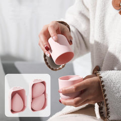 Waterproof Makeup Sponge Holder Silicone Dustproof Portable Beauty Sponge Case