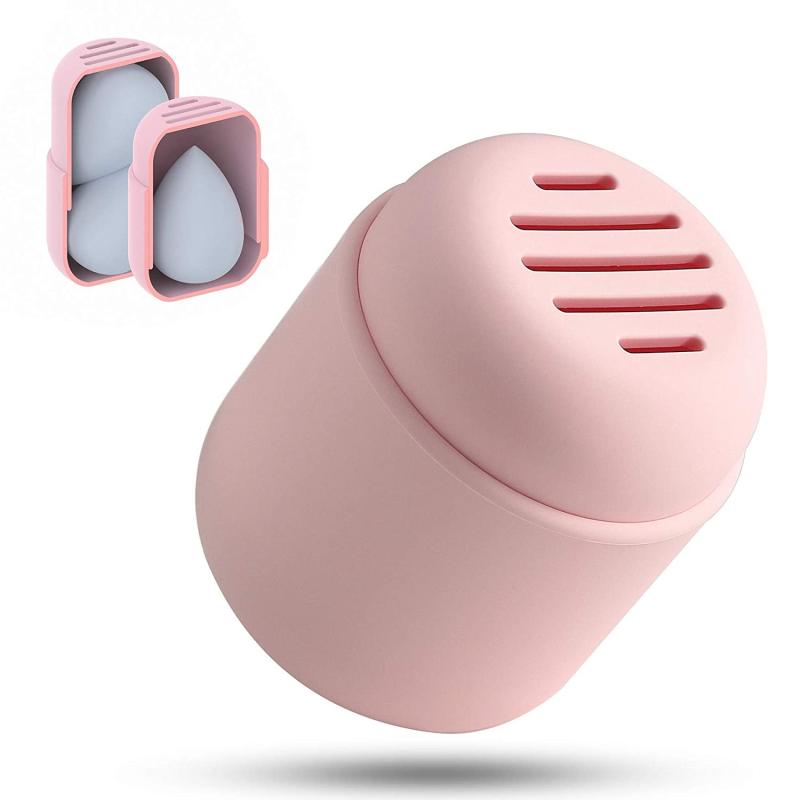 Waterproof Makeup Sponge Holder Silicone Dustproof Portable Beauty Sponge Case
