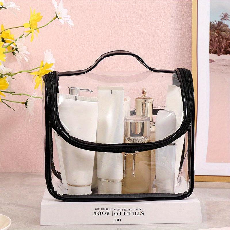 Transparent Cosmetic Bag Zipper Toiletry Wash Bag