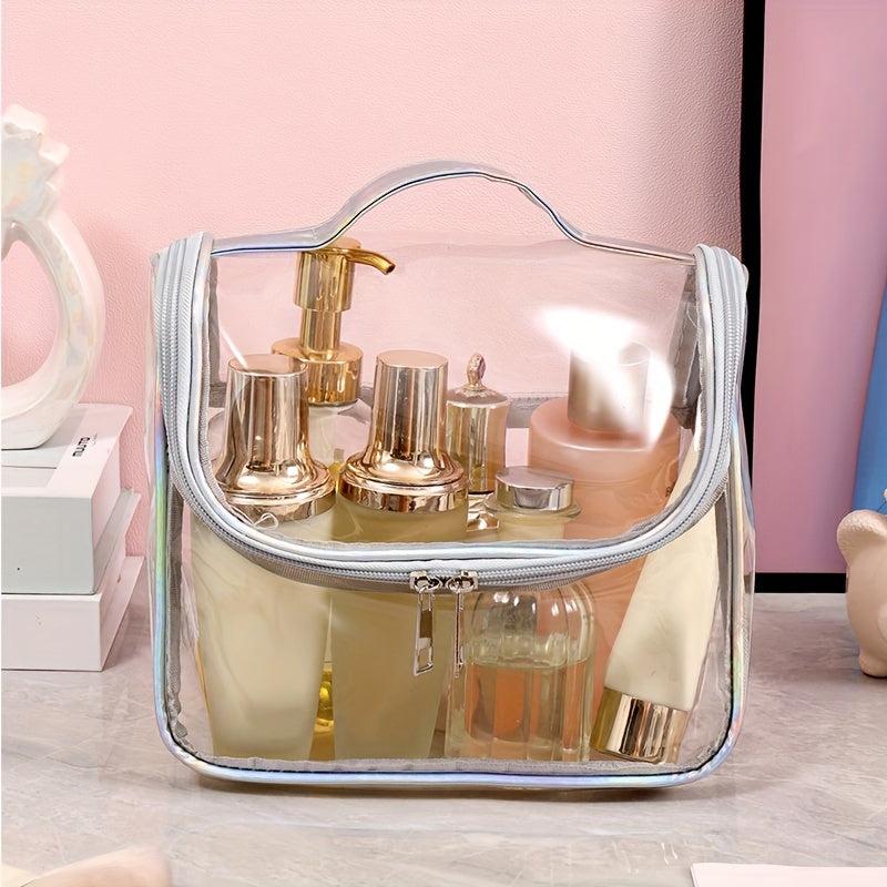 Transparent Cosmetic Bag Zipper Toiletry Wash Bag