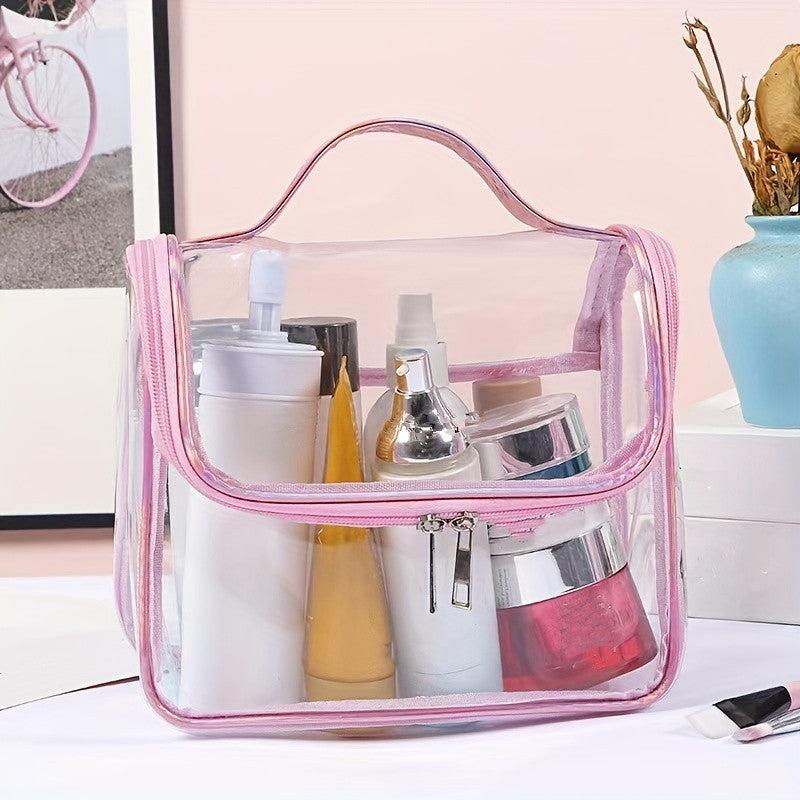 Transparent Cosmetic Bag Zipper Toiletry Wash Bag