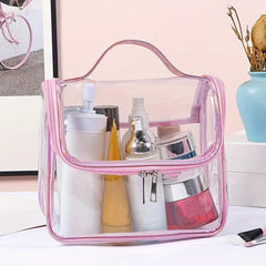 Transparent Cosmetic Bag Zipper Toiletry Wash Bag