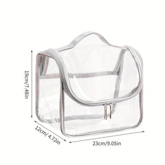 Transparent Cosmetic Bag Zipper Toiletry Wash Bag
