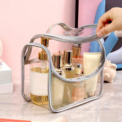 Transparent Cosmetic Bag Zipper Toiletry Wash Bag