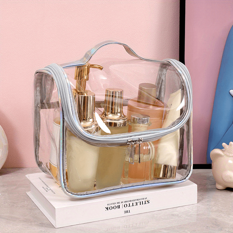 Transparent Cosmetic Bag Zipper Toiletry Wash Bag