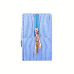 Chenille Letter Pattern Makeup Pouch Zipper Travel Storage Bag