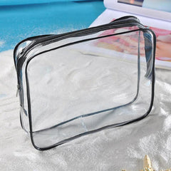 Transparent Storage Bag Zipper Cosmetic Organizer for Travel