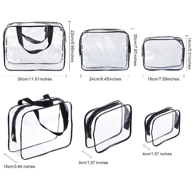 Transparent Storage Bag Zipper Cosmetic Organizer for Travel
