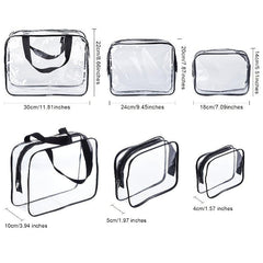 Transparent Storage Bag Zipper Cosmetic Organizer for Travel