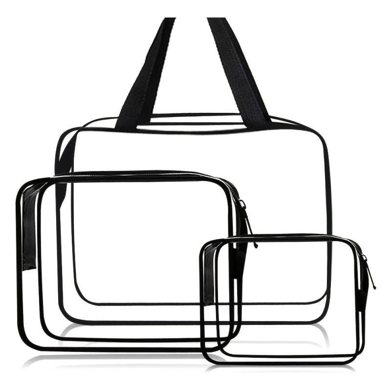Transparent Storage Bag Zipper Cosmetic Organizer for Travel