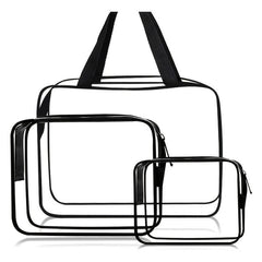 Transparent Storage Bag Zipper Cosmetic Organizer for Travel