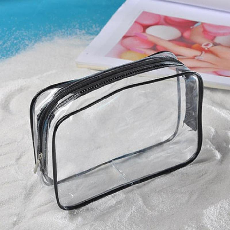 Transparent Storage Bag Zipper Cosmetic Organizer for Travel