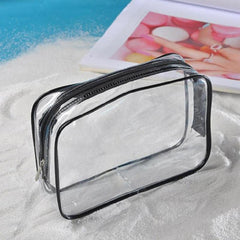 Transparent Storage Bag Zipper Cosmetic Organizer for Travel