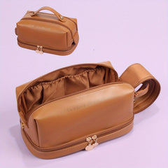 Waterproof Makeup Bag Solid Storage Bag Top Handle Cosmetic Bag