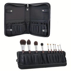29 Holes Foldable Makeup Brush Organizer Travel Cosmetic Bag