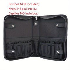 29 Holes Foldable Makeup Brush Organizer Travel Cosmetic Bag
