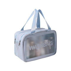 Double Zipper Cosmetic Bag Wet Dry Separation Sports Storage Travel Toiletry Bag