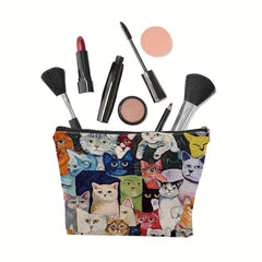 Cats Pattern Makeup Bag Small Capacity Cosmetic Bag