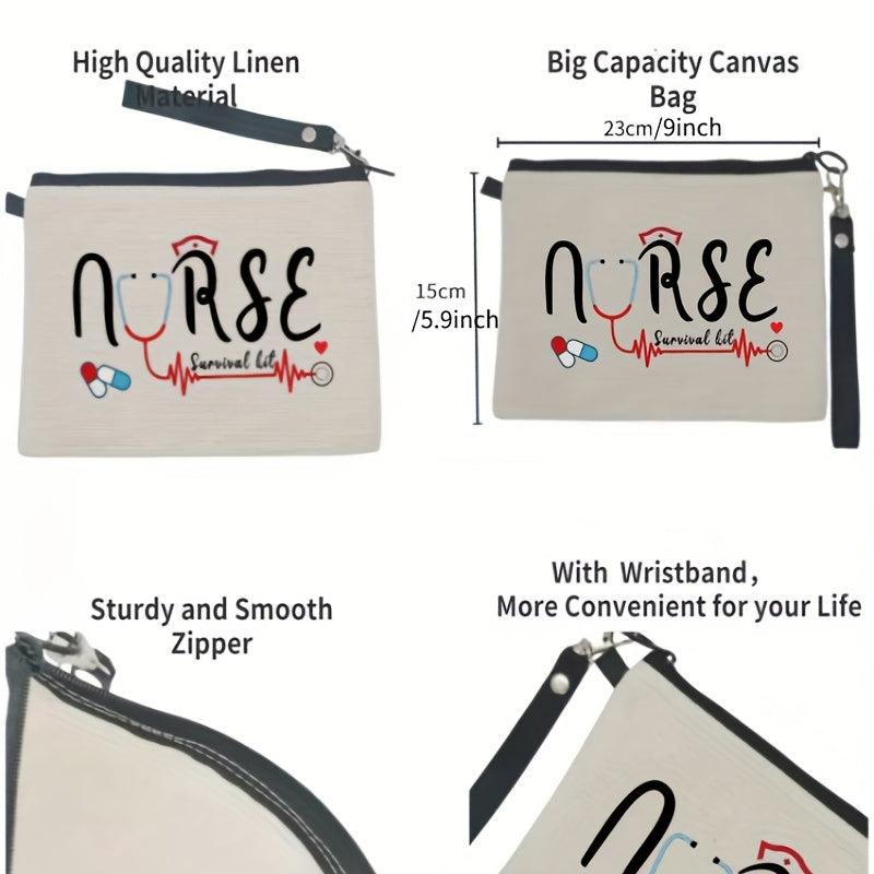 Nurse Survival Kit Storage Bag Lightweight Travel Cosmetic Bag
