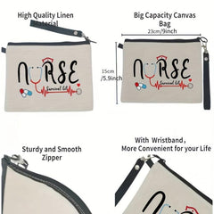 Nurse Survival Kit Storage Bag Lightweight Travel Cosmetic Bag