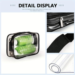 Mini Transparent Waterproof Cube Cosmetic Bag Plastic Makeup Storage