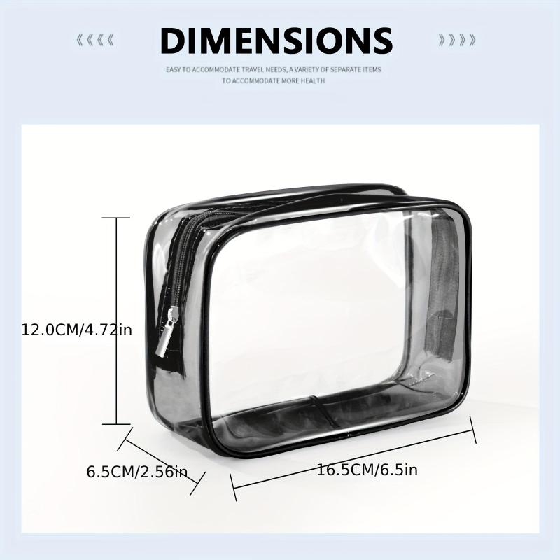 Mini Transparent Waterproof Cube Cosmetic Bag Plastic Makeup Storage