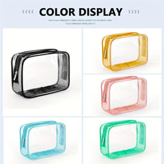 Mini Transparent Waterproof Cube Cosmetic Bag Plastic Makeup Storage