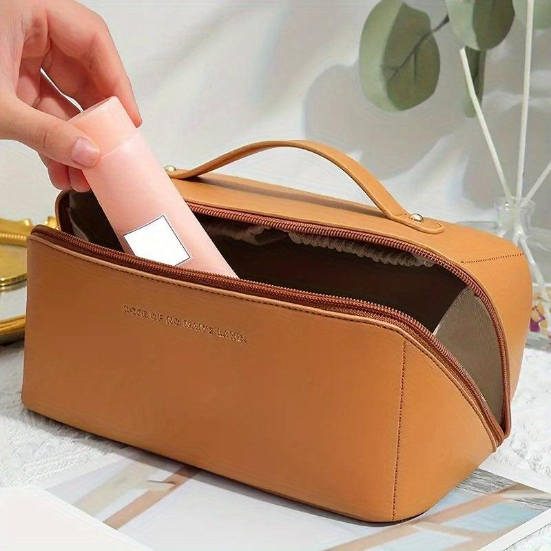 Waterproof Travel Cosmetic Bag Makeup Brush Storage Bag Portable Zipper