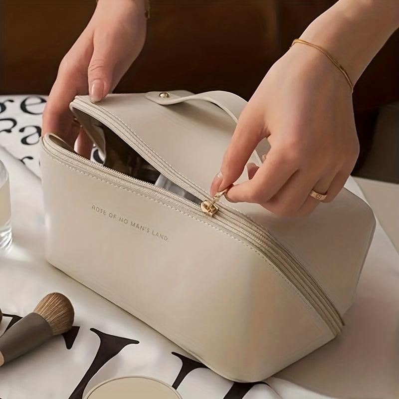 Waterproof Travel Cosmetic Bag Makeup Brush Storage Bag Portable Zipper